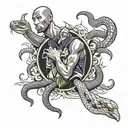 Mamba snake and Kobe Bryant tattoo design idea