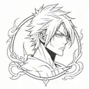 bleach anime tattoo design idea