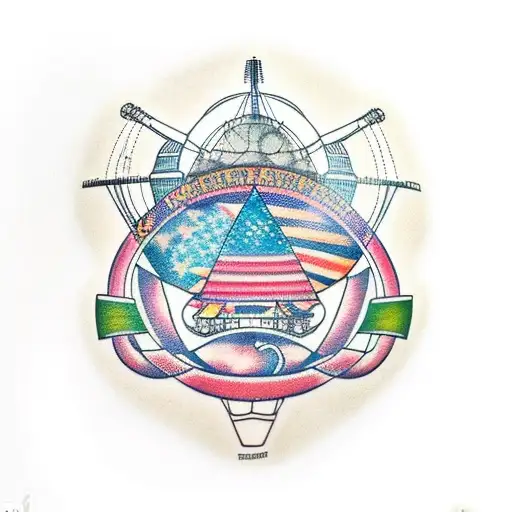 Shea Stadium, Unisphere, 7 Train, grafitti style tattoo design idea