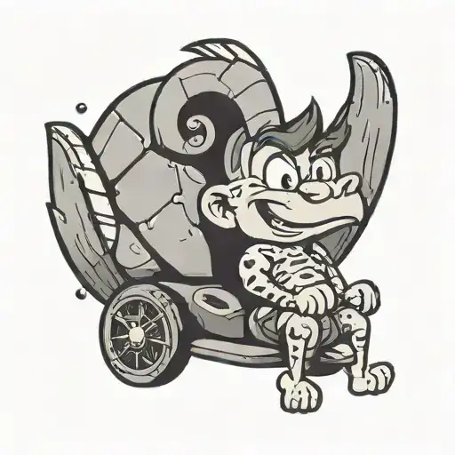 black and grey tatto of small pebbles flintstone tattoo design idea