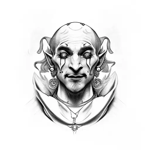 Jester tattoo design idea
