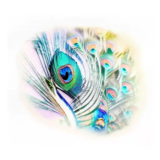 Peacock tattoo design idea