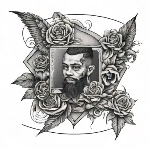 just write Jayceon, no pictures merged together tattoo design idea