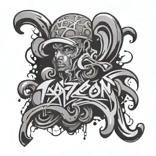 graffiti that says jayceon  tattoo design idea