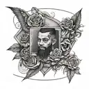just write Jayceon, no pictures merged together tattoo design idea