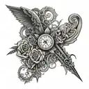 just write Jayceon, no pictures merged together tattoo design idea