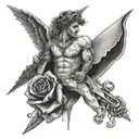 just write Jayceon, no pictures merged together tattoo design idea