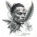 just write Jayceon, no pictures merged together tattoo design idea