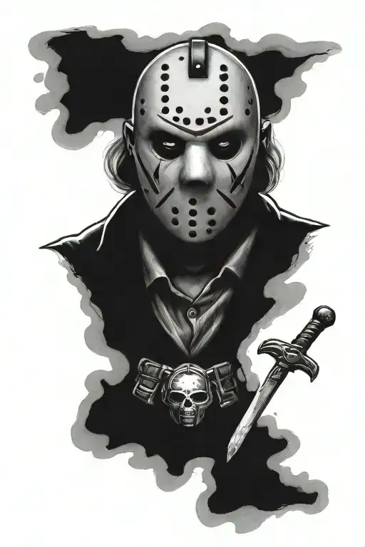 jason Friday the 13th  tattoo design idea