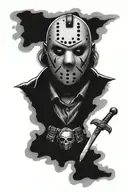jason Friday the 13th  tattoo design idea