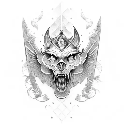 wisdom strength beauty Freemason  tattoo design idea