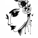 beautiful women tattoo design idea
