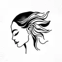 beautiful women tattoo design idea