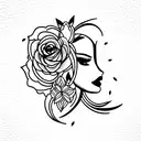 beautiful women tattoo design idea