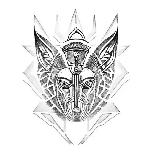 Anubis tattoo design idea