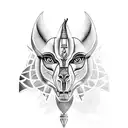 Anubis tattoo design idea