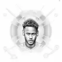 Neymar  tattoo design idea
