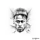 Neymar  tattoo design idea