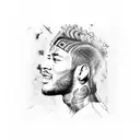 Neymar  tattoo design idea