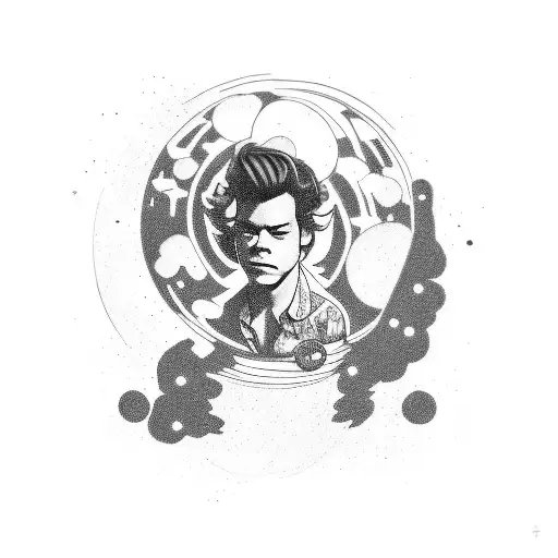 Harry Styles Satellite a spinning out waiting for you to pull me in, I can see you're lonely down there tattoo design idea