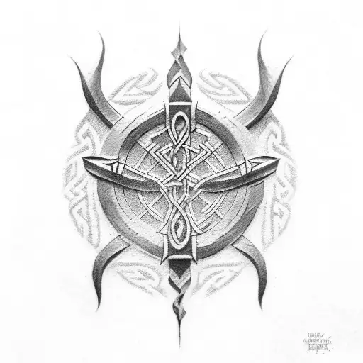 Viking Rune Lucas tattoo design idea