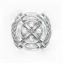 Viking Rune Name Lucas tattoo design idea