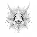 star sea tattoo design idea