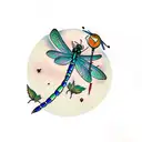 dragonfly  tattoo design idea
