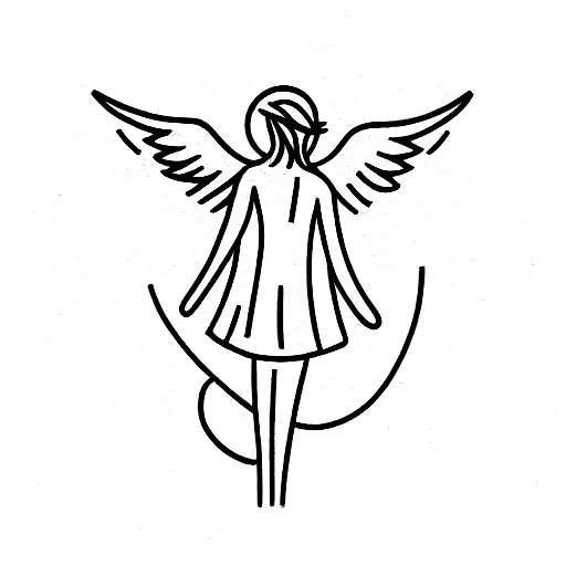 biblically accurate angel tattoo design idea