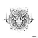 Scorpio, taurus, aquarius tattoo design idea