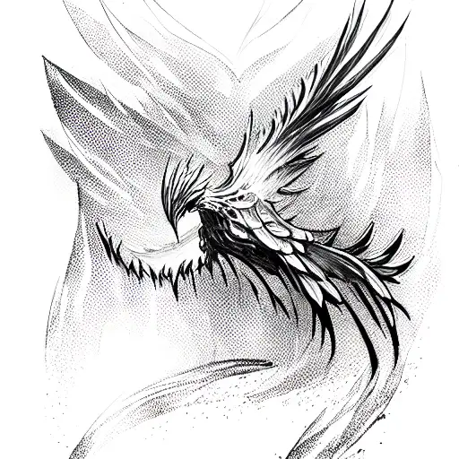Phoenix tattoo design idea