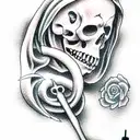 Grim Reaper tattoo design idea