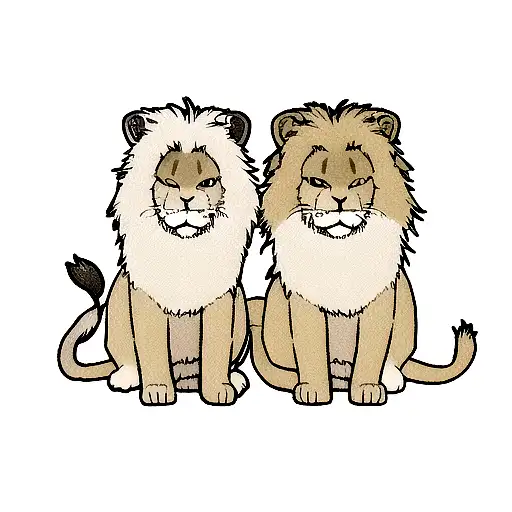 Lion que diga all we need is love tattoo design idea
