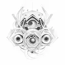 patience and perspective tattoo design idea