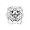 patience and perspective tattoo design idea