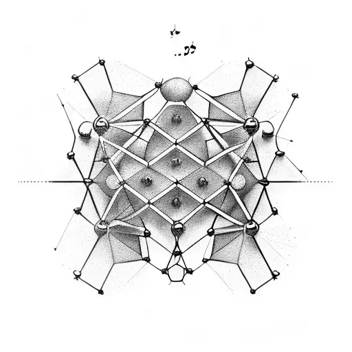 Serotonin molecule in the shape of a musical partition tattoo design idea