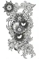 emblem for loona from helluva boss tattoo design idea