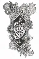 emblem for loona from helluva boss tattoo design idea