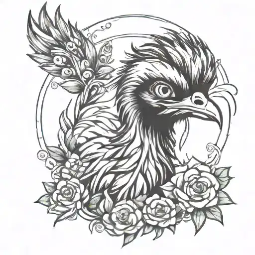 emu tattoo design idea