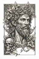 Dionysus tattoo design idea