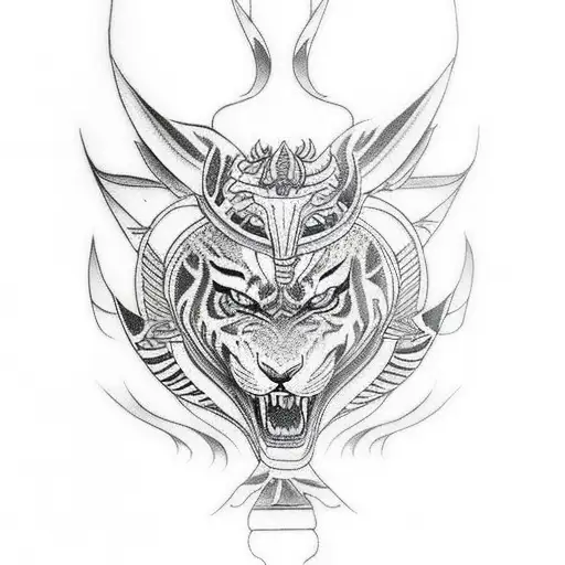 Anubis Separado Tigre  tattoo design idea