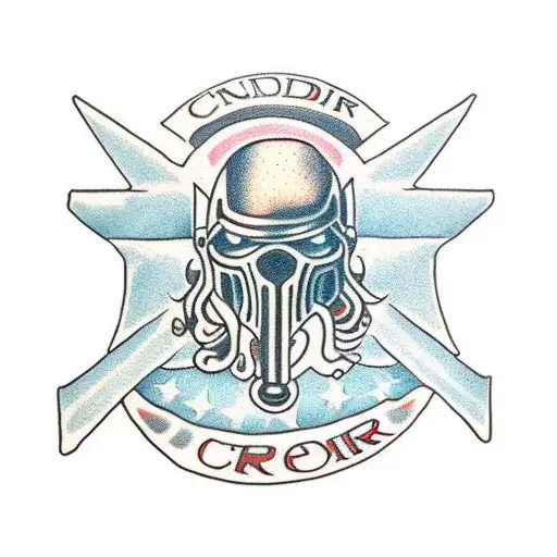 crusader tattoo design idea