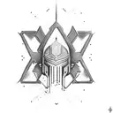 crusader tattoo design idea