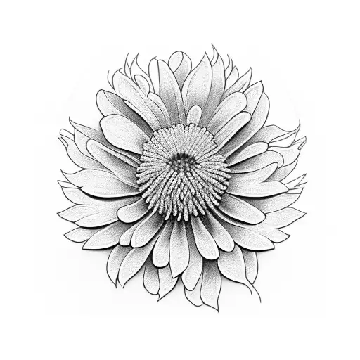 Chrysanthemum tattoo design idea
