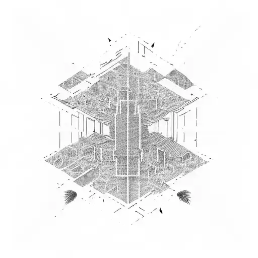 Single Towring Skyscraper  tattoo design idea