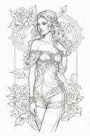 full body Aphrodite realistic sexy girl shoulder tattoo  tattoo design idea
