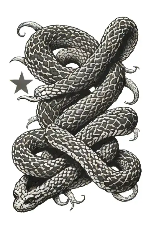Texas flag intertwined with rattle snake, don't tread on me tattoo design idea