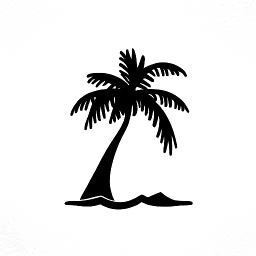 Palm Tree tattoo design idea