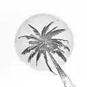 Palm Tree tattoo design idea