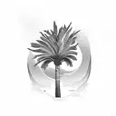 Palm Tree tattoo design idea